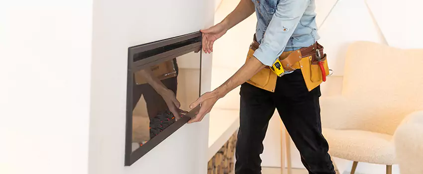 Metal Fireplace Installation in Arcata, California
