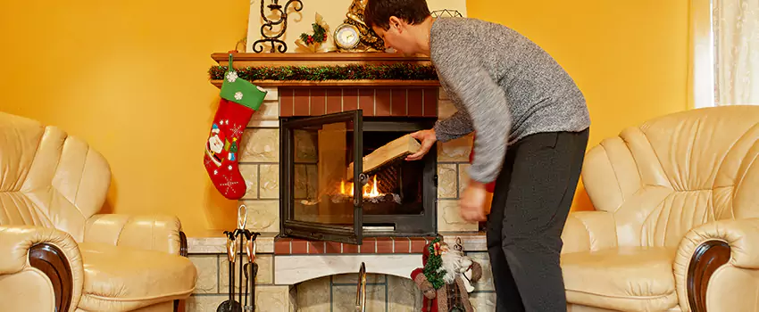 Rusted Metal Fireplace Restoration in Arcata, California
