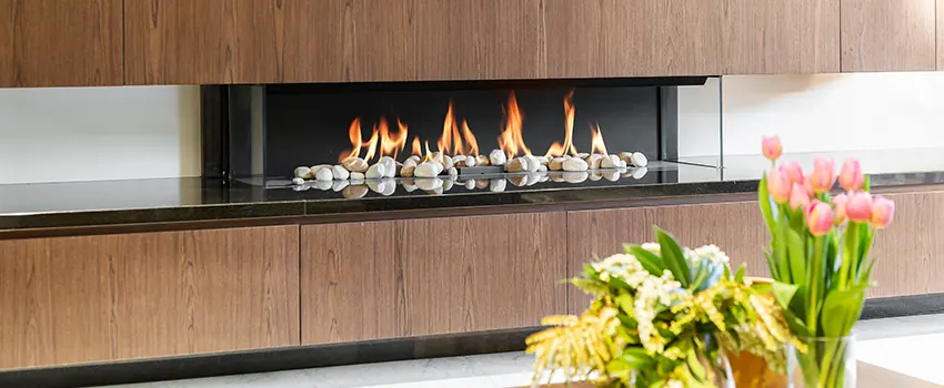 Double-height Fireplace Design Refurbishment in Arcata, California